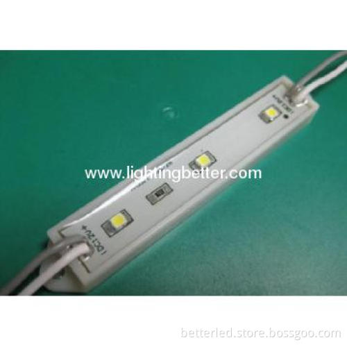 BETTER hot sales RGB ad box DC12V LED 3leds module with plastic cover